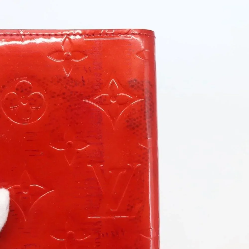 LOUIS VUITTON Monogram Vernis Agenda PM Planner Cover Rouge